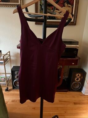 Babaton Wine Mini Dress